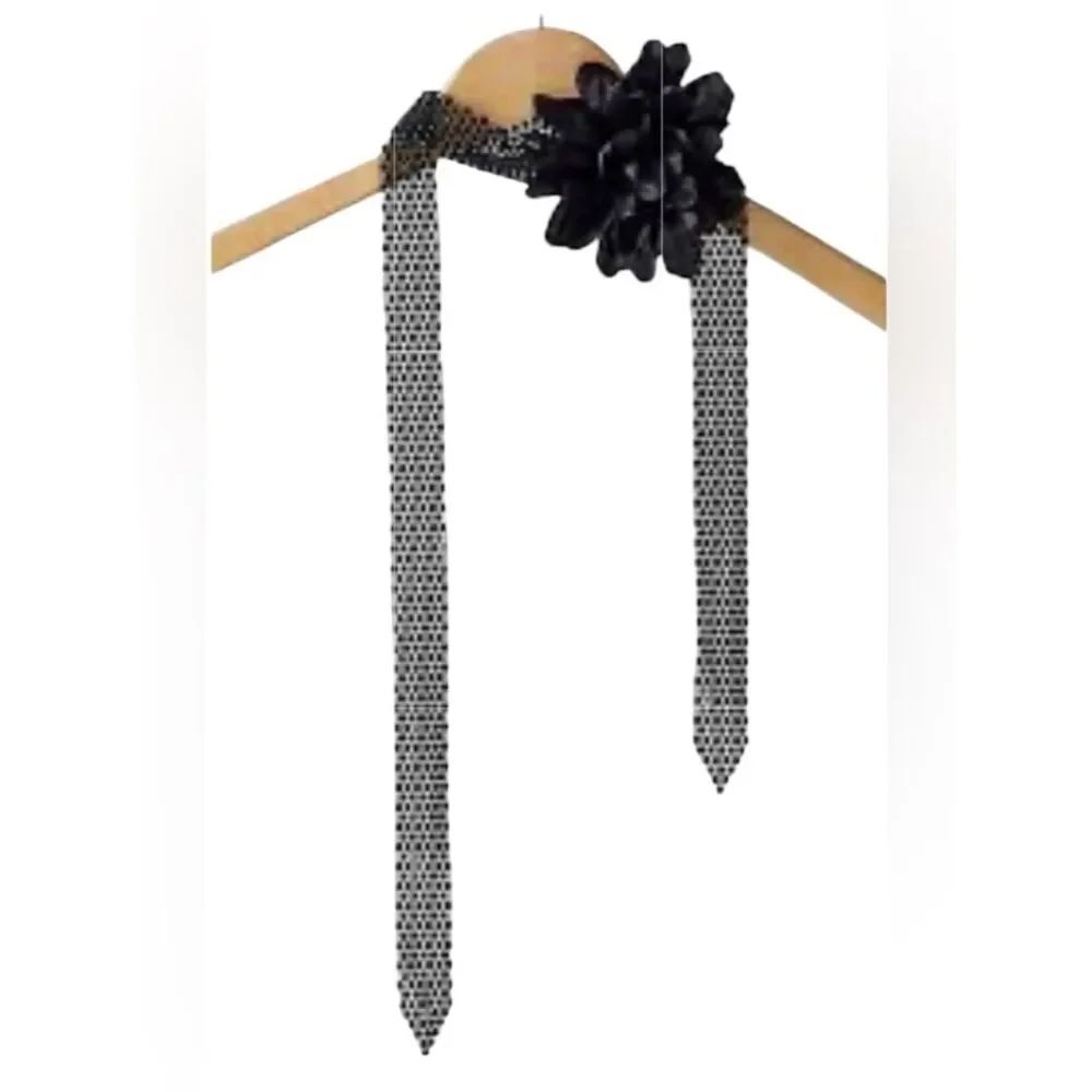 Freepeople Black Embellished Oversized Choker.NWT